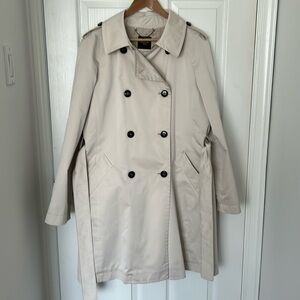 Belted trench coat